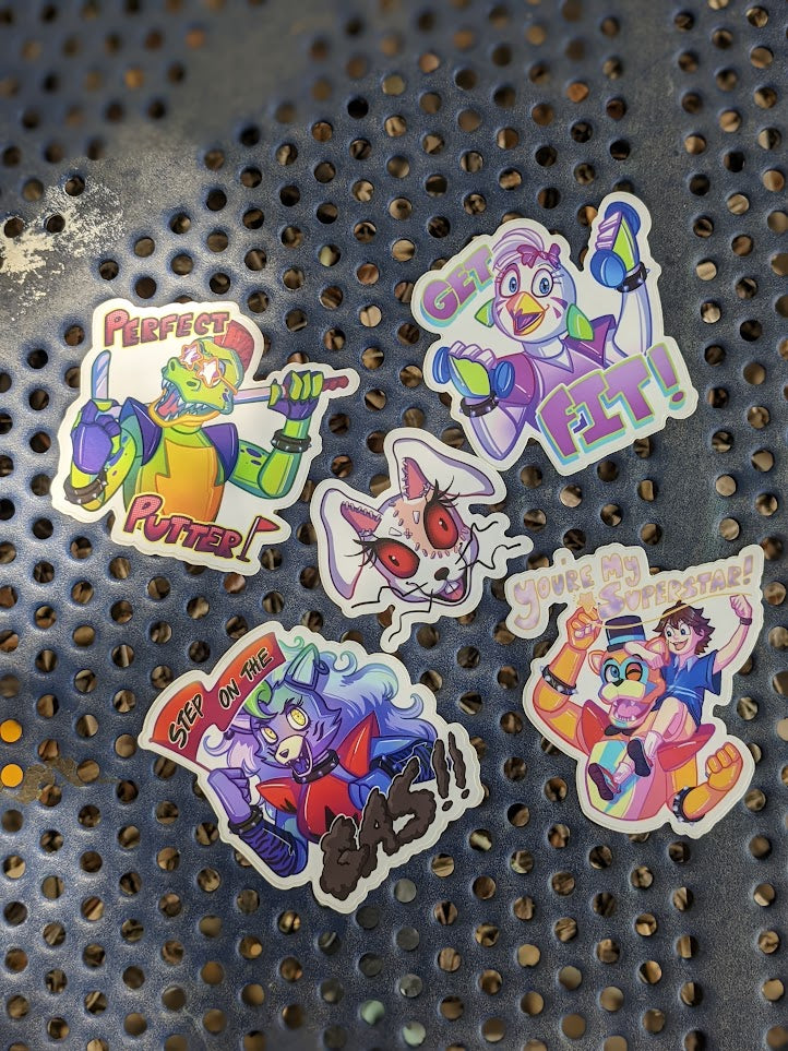 Five Nights At Freddy's Security Breach Stickers